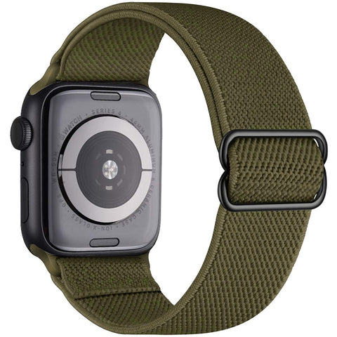 Elastic Nylon Solo Loop Strap For Apple Watch Band