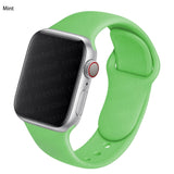 Silicone Strap For Apple watch band 44mm 45mm