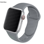 Silicone Strap For Apple watch band 44mm 45mm