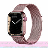 Strap For Apple watch band 44mm 40mm 38mm 42mm metal Magnetic